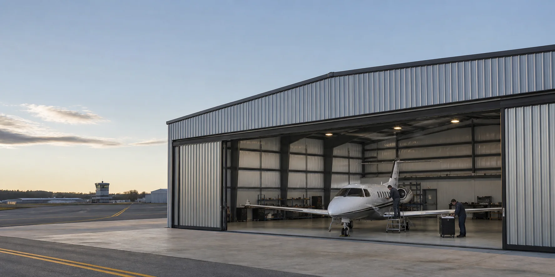 Steel Airplane Hangars