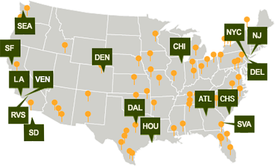 building company's service map